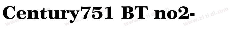 Century751 BT no2字体转换